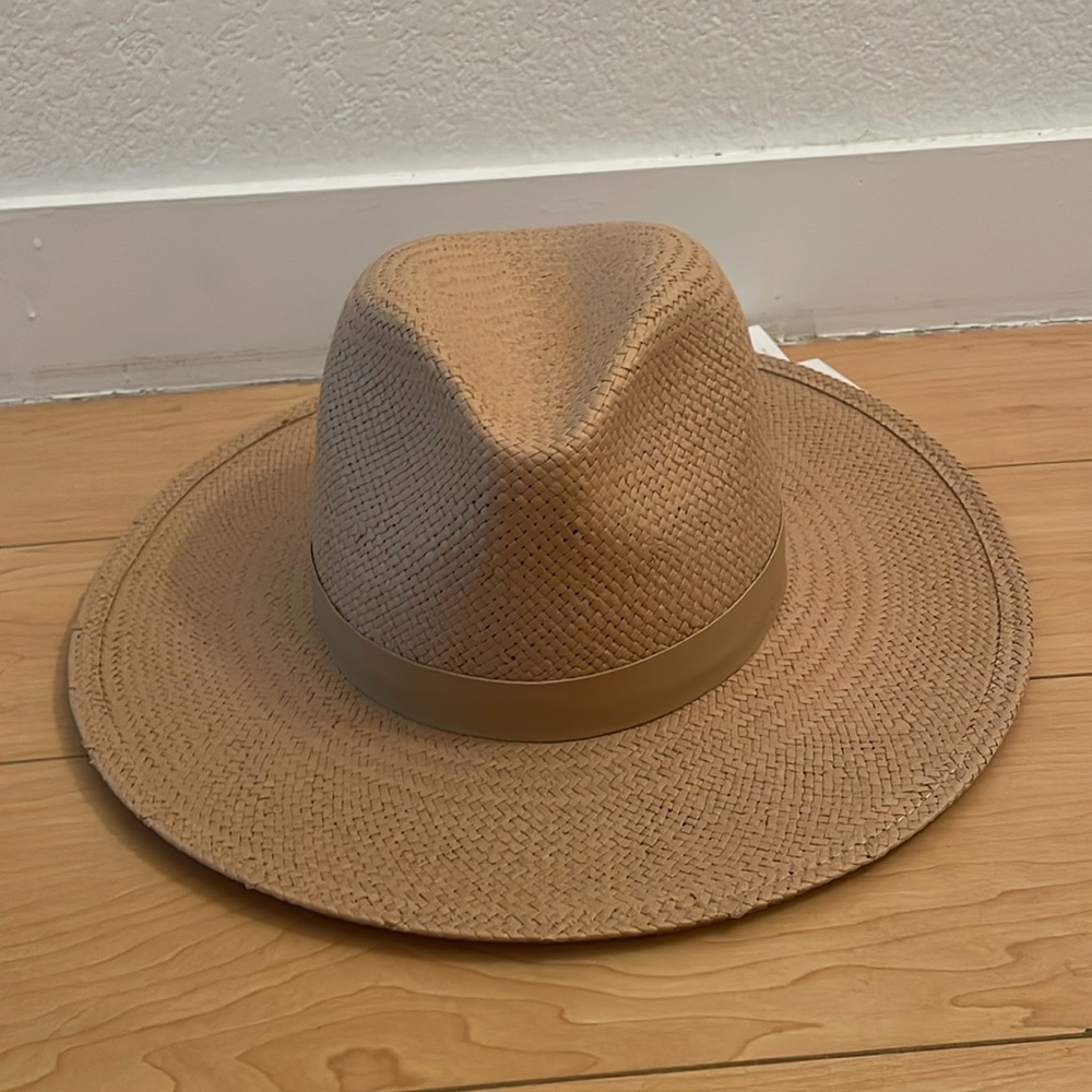 NWT Janessa Leone Simone Sand Fedora Hat - Picture 7 of 9